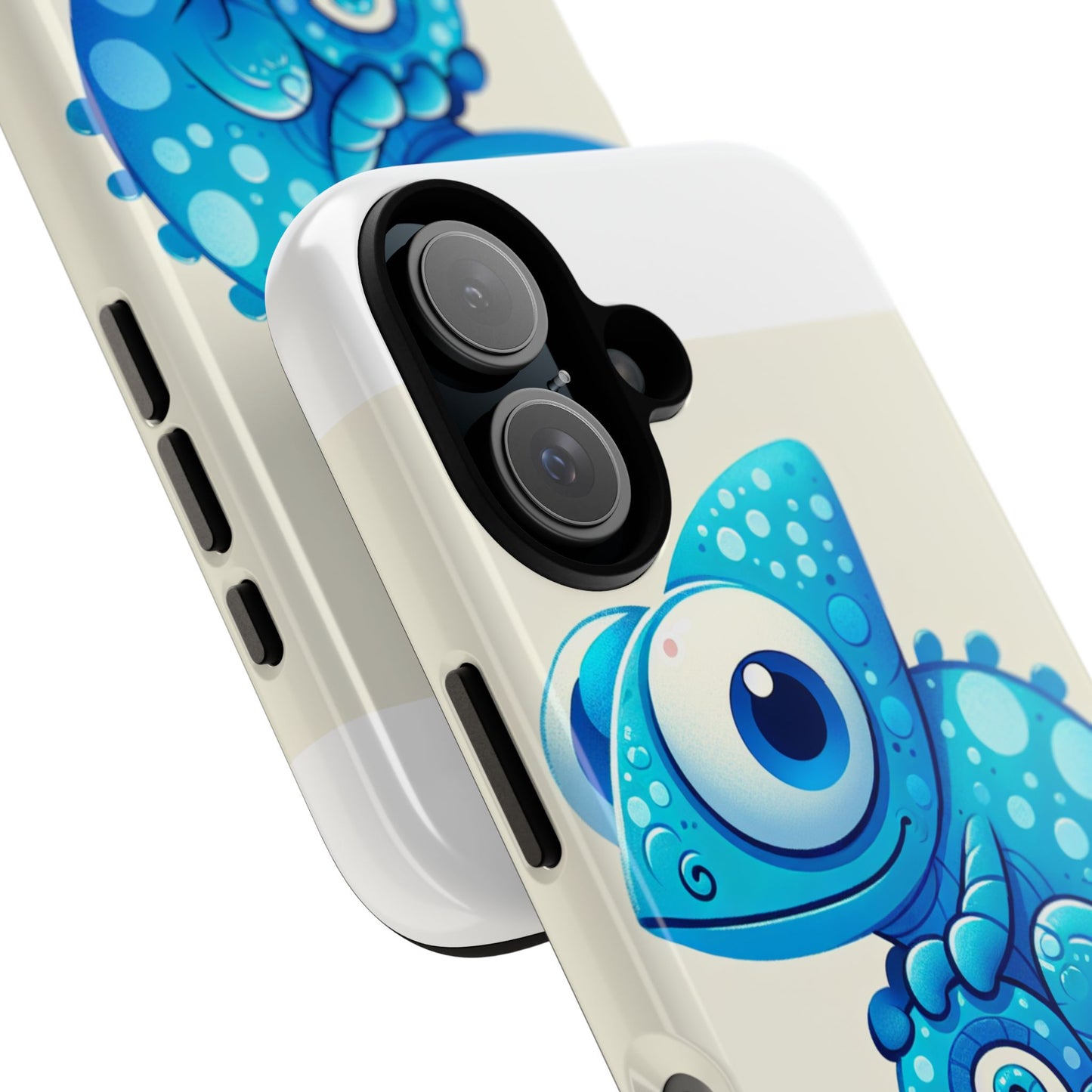 vibrant 3d cartoon chameleon phone case for adults and teens stylish protection compatible with iphone 13, 14, 15 & 16 – all models including pro, pro max & plus