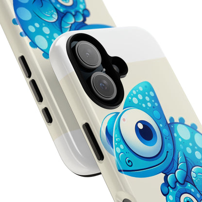 Vibrant 3D Cartoon Chameleon Phone Case for Adults and Teens Stylish Protection Compatible with iPhone 13, 14, 15 & 16 – All Models Including Pro, Pro Max & Plus