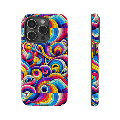 Pattern Image 5 Vibrant Shockproof Phone Case for Anime and Comic Fans - Colourful Abstract Art Style, Durable Protective Cover Compatible with iPhone 13, 14, 15 & 16 – all models including Pro, Pro Max & Plus