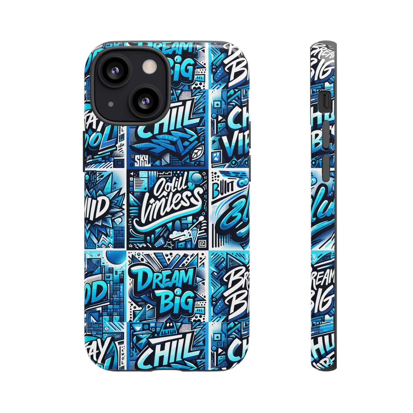 blue pattern image 27 phone case for mobile phones shockproof protective cover with 3d wrap design anime comic style for men women and teenagers