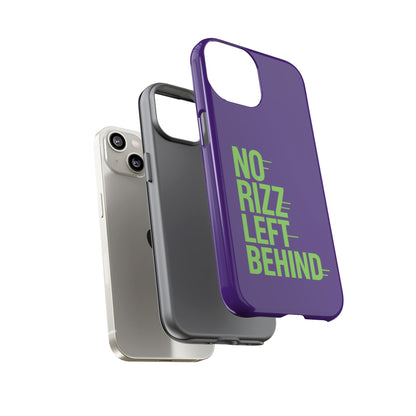 Tough Phone Case - No Rizz Left Behind - Durable, Stylish Protection for Active Lifestyles - Impact-Resistant, Dual Layer, Shock-Absorbing TPU - Perfect Gift for Tech Lovers