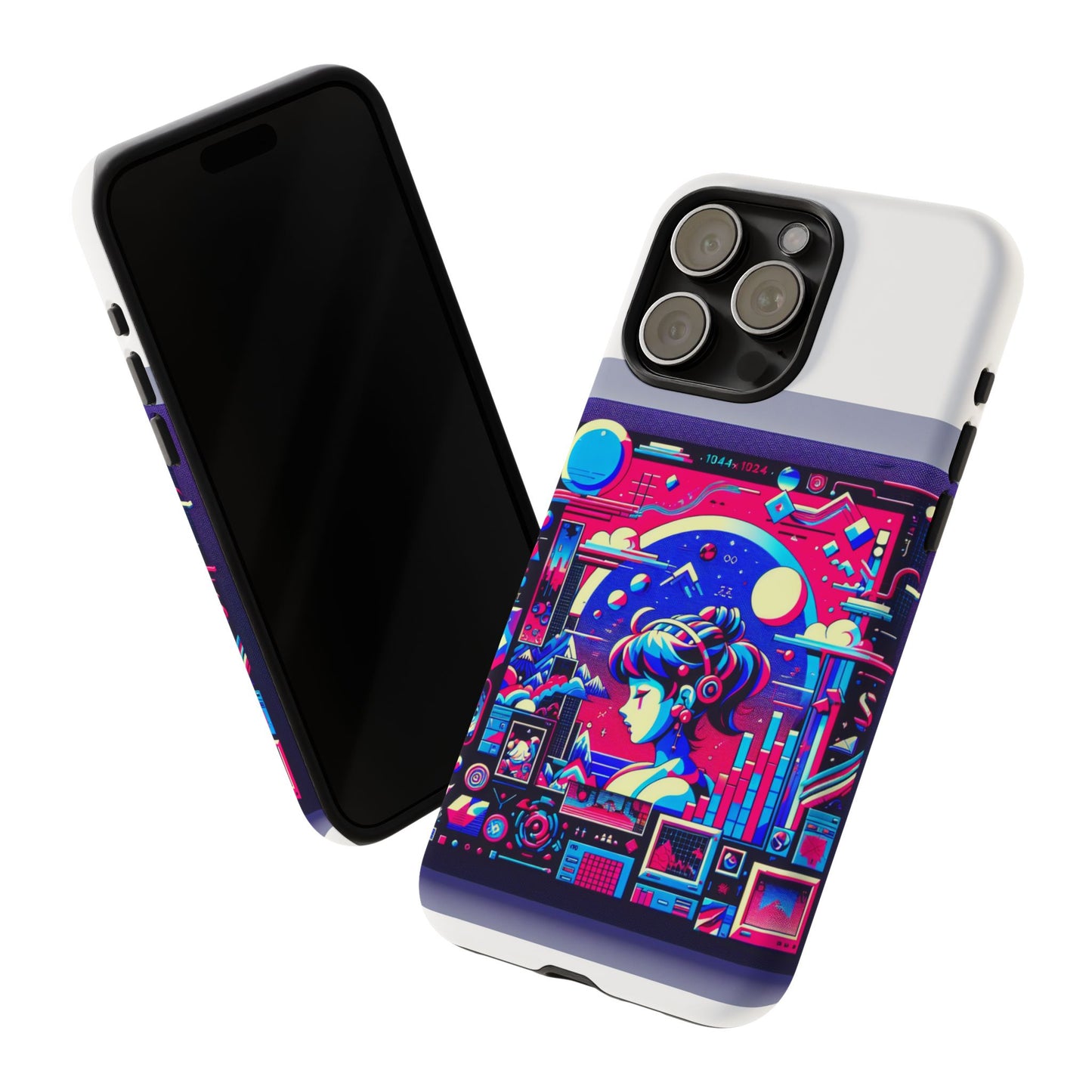 mid-detector maxed protective phone case with 3d wrap design, durable silicone liner, uv protection for smartphone, ideal gift for anime and comic fans