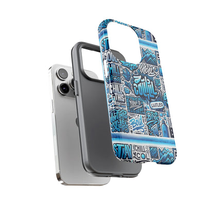 Vibrant 3D Wrap Protective Phone Case in Blue Alphabet Design for Stylish Protection and Creative Expression Compatible with iPhone 13, 14, 15 & 16 – all models including Pro, Pro Max & Plus