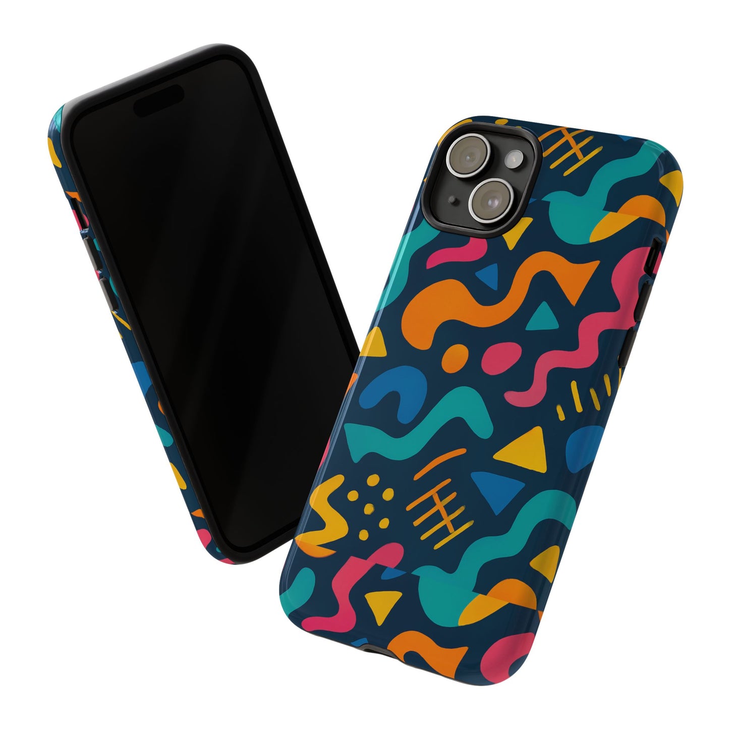 vibrant abstract protective phone case with bold 3d design for unique expression and stylish protection compatible with iphone 13, 14, 15 & 16 – all models including pro, pro max & plus