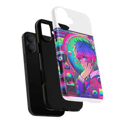 Touching Grass Weekly Vibrant Protective Phone Case for Smartphones, Retro Anime Design, Shock Absorbent TPU, UV Protected, Unique Gift for Tech Enthusiasts