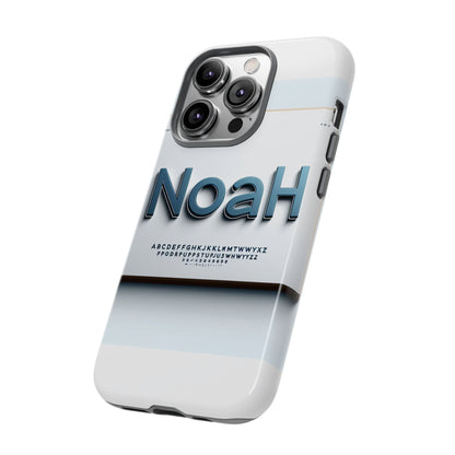Stylish 3D Text Phone Case with Modern Design in Blue – Trendy Protection for Individuals – Compatible with iPhone 13, 14, 15 & 16 – All Models Including Pro, Pro Max & Plus