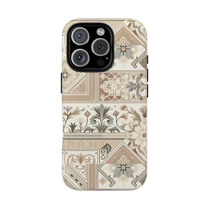 Pattern Image 5 Vibrant 3D Phone Case for Anime and Comic Fans with Ornate Tile Design, Stylish Protective Cover, Suitable for All iPhone Models Including Pro Max