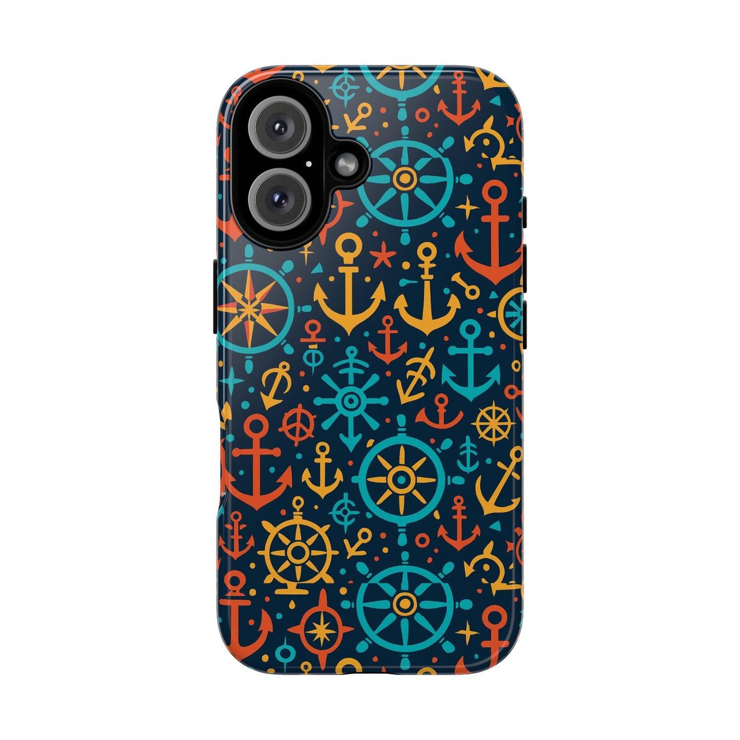 vibrant nautical pattern phone case for stylish protection – bold accessory for iphone 13, 14, 15 & 16 – all models including pro, pro max & plus