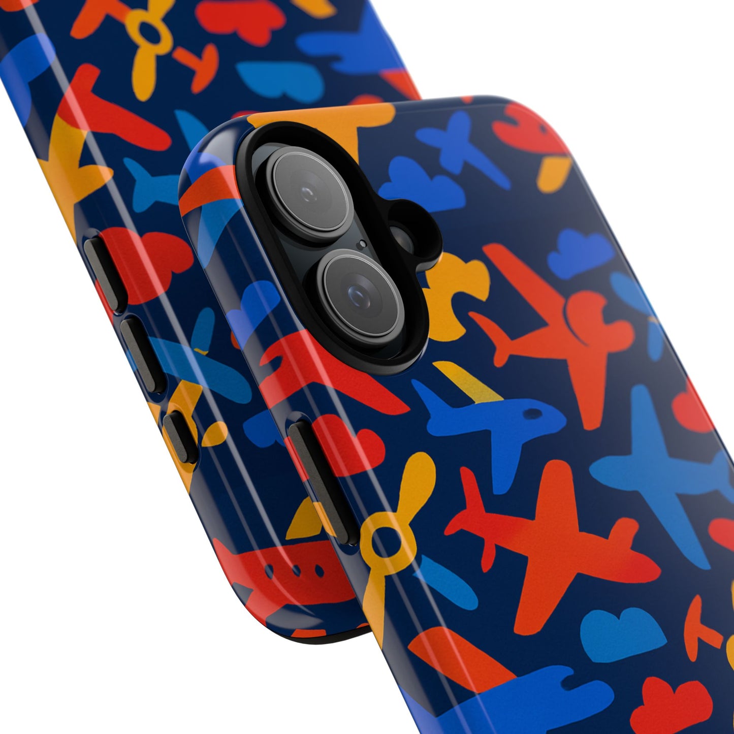 vibrant 3d wrap protective phone case with colourful aviation design for stylish protection compatible with iphone 13, 14, 15 & 16 – all models including pro, pro max & plus