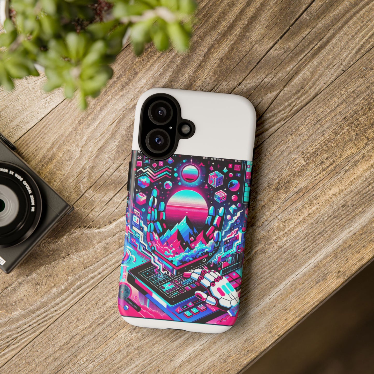 ratio-proof aura protective phone case with 3d wrap design, uv protection, and shock absorption for anime and comic culture fans