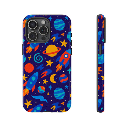 Vibrant Space Theme Protective Phone Case with 3D Wrap Design for Unique Expression Compatible with iPhone 13, 14, 15 & 16 – all models including Pro, Pro Max & Plus
