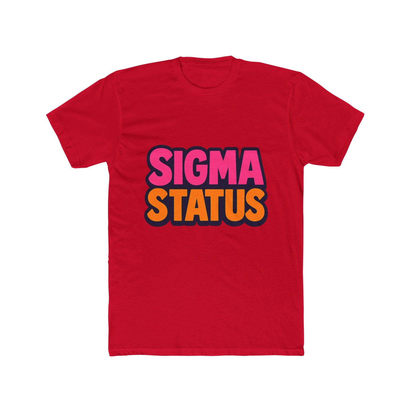 sigma status unisex t-shirt - multicolor meme graphic tee for casual wear, funny gift idea for meme lovers
