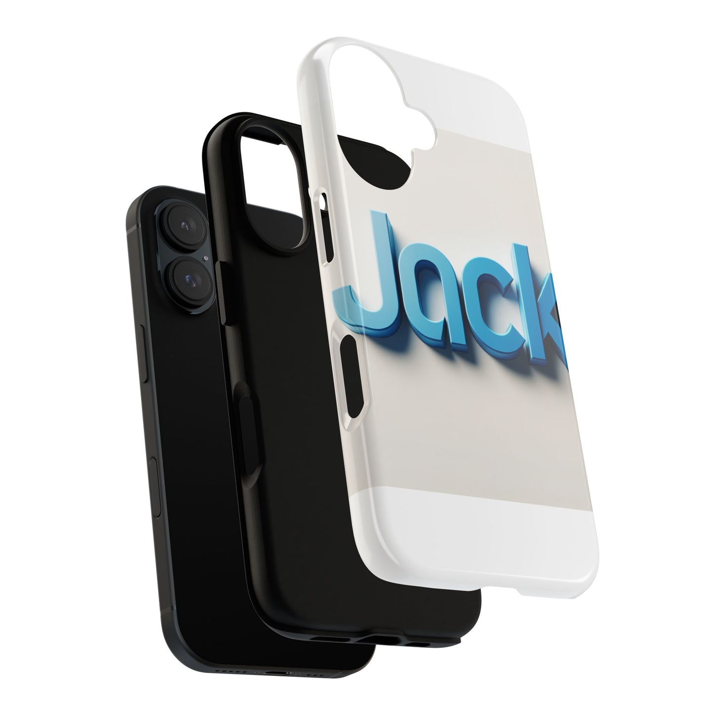 vibrant blue 3d text phone case for stylish protection, unique retro design for men and women, compatible with iphone 13, 14, 15 & 16 – all models including pro, pro max & plus