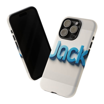 Name Jack Blue Anime Comic Style 3D Wrap Protective Phone Case for Men Women Shock Absorption Durable TPU Cover