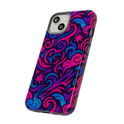 Vibrant 3D Abstract Swirl Phone Case for Creative Individuals – Stylish Protection for Smartphones Compatible with iPhone 13, 14, 15 & 16 – all models including Pro, Pro Max & Plus