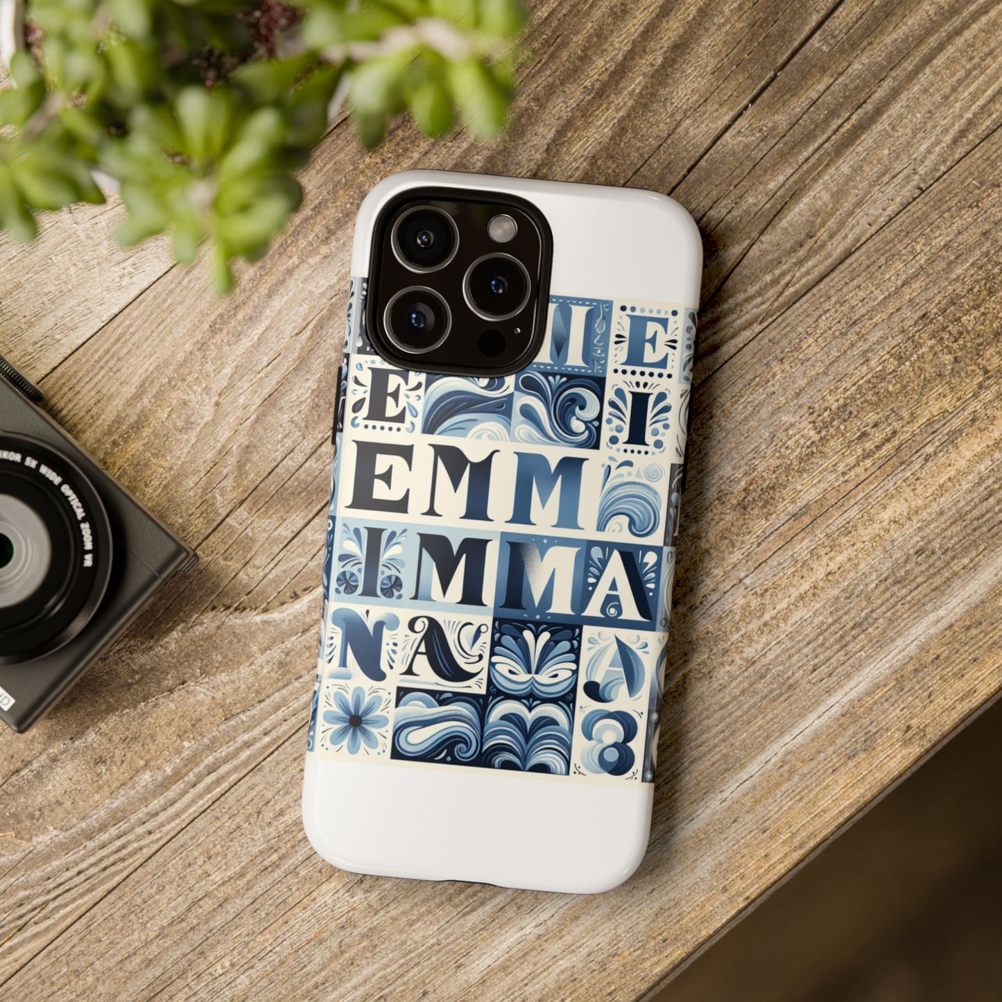 vibrant 3d alphabet design protective phone case in blue for stylish smartphone accessories compatible with iphone 13, 14, 15 & 16 – all models including pro, pro max & plus