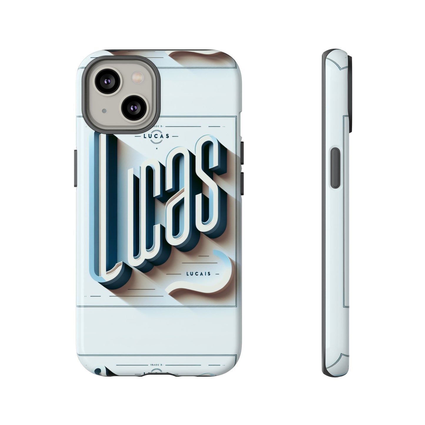 lucas blue phone case with 3d wrap design for smartphones compatible with iphone and android devices shockproof protective cover for anime and comic fans