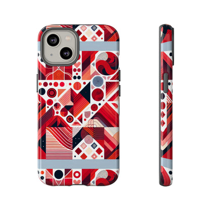 Pattern Image 8 Vibrant Shockproof Phone Case for Kids and Teens with Abstract Geometric Design Compatible with iPhone 13, 14, 15 & 16 – all models including Pro, Pro Max & Plus