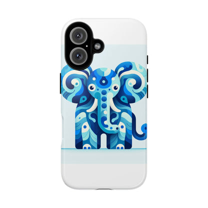 Vibrant 3D Protective Phone Case with Artistic Elephant Design for Unique Expression Compatible with iPhone 13, 14, 15 & 16 – All Models Including Pro, Pro Max & Plus