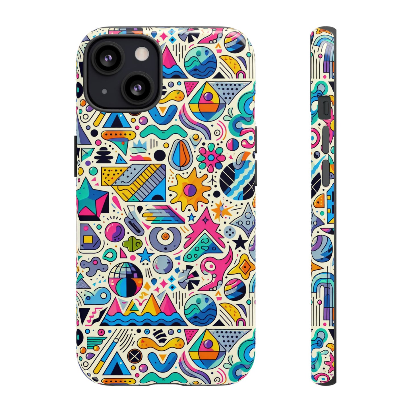pattern image 5 vibrant shockproof phone case for anime and comic fans - stylish protective cover with 3d wrap design compatible with iphone 13, 14, 15 & 16 – all models including pro, pro max & plus