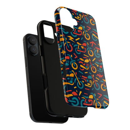 Vibrant Multicolour Motorcycle Design Protective Phone Case for Stylish Protection – Compatible with iPhone 13, 14, 15 & 16 – All Models Including Pro, Pro Max & Plus