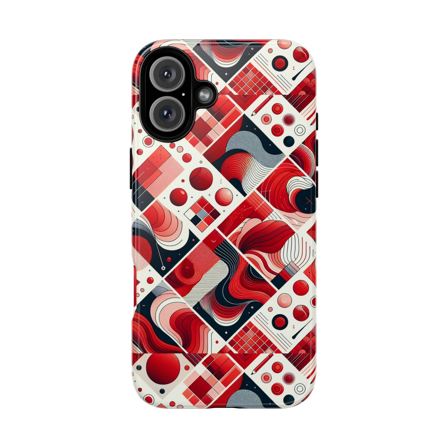 pattern image 7 vibrant 3d wrap phone case for anime and comic fans - bold geometric design for stylish protection compatible with iphone 13, 14, 15 & 16 – all models including pro, pro max & plus