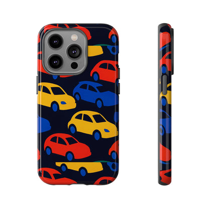 Multicolour 3D Car Design Protective Phone Case Stylish Accessory for Unique Expression Compatible with iPhone 13, 14, 15 & 16 – all models including Pro, Pro Max & Plus