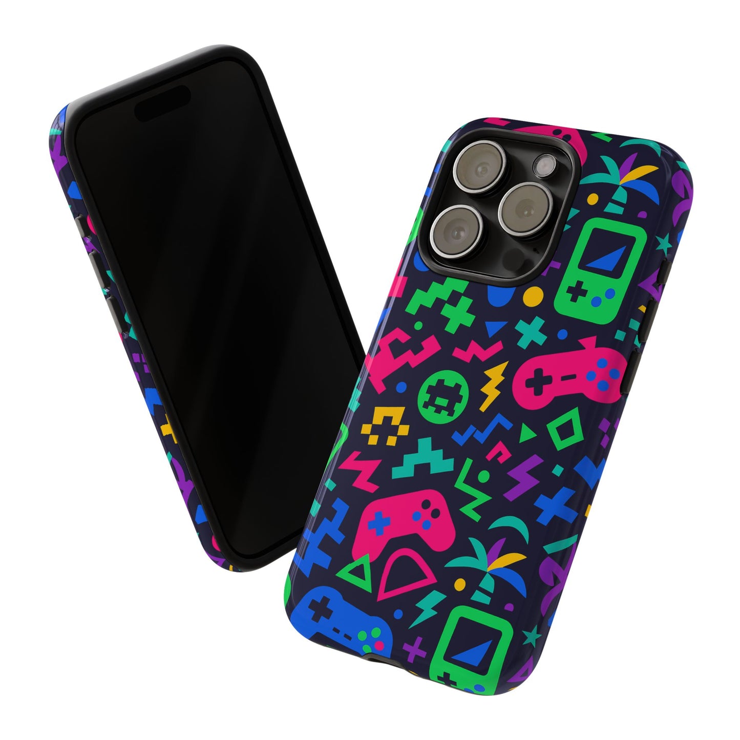 vibrant 3d gaming design protective phone case for creative expression and stylish protection, compatible with iphone 13, 14, 15 & 16 – all models including pro, pro max & plus