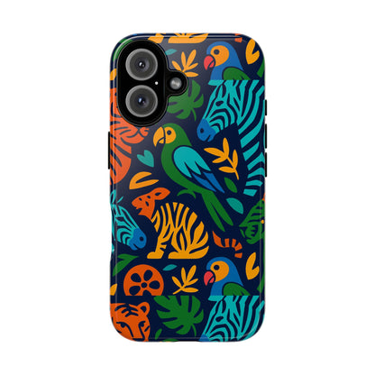 Vibrant 3D Animal Print Phone Case for Stylish Protection – Unique Accessory for Men and Women Compatible with iPhone 13, 14, 15 & 16 – all models including Pro, Pro Max & Plus