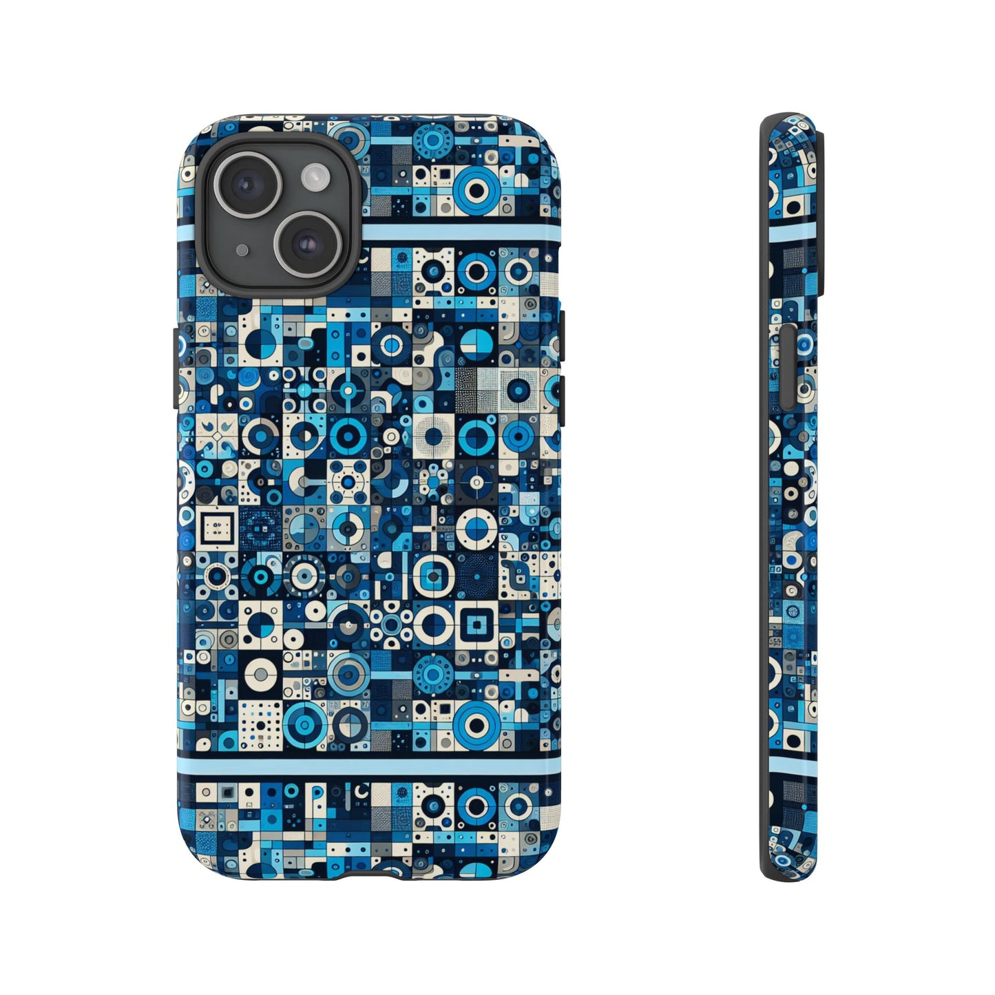 blue alphabet letter p phone case with 3d wrap design shockproof durable tpu cover for smartphone protection and fashion