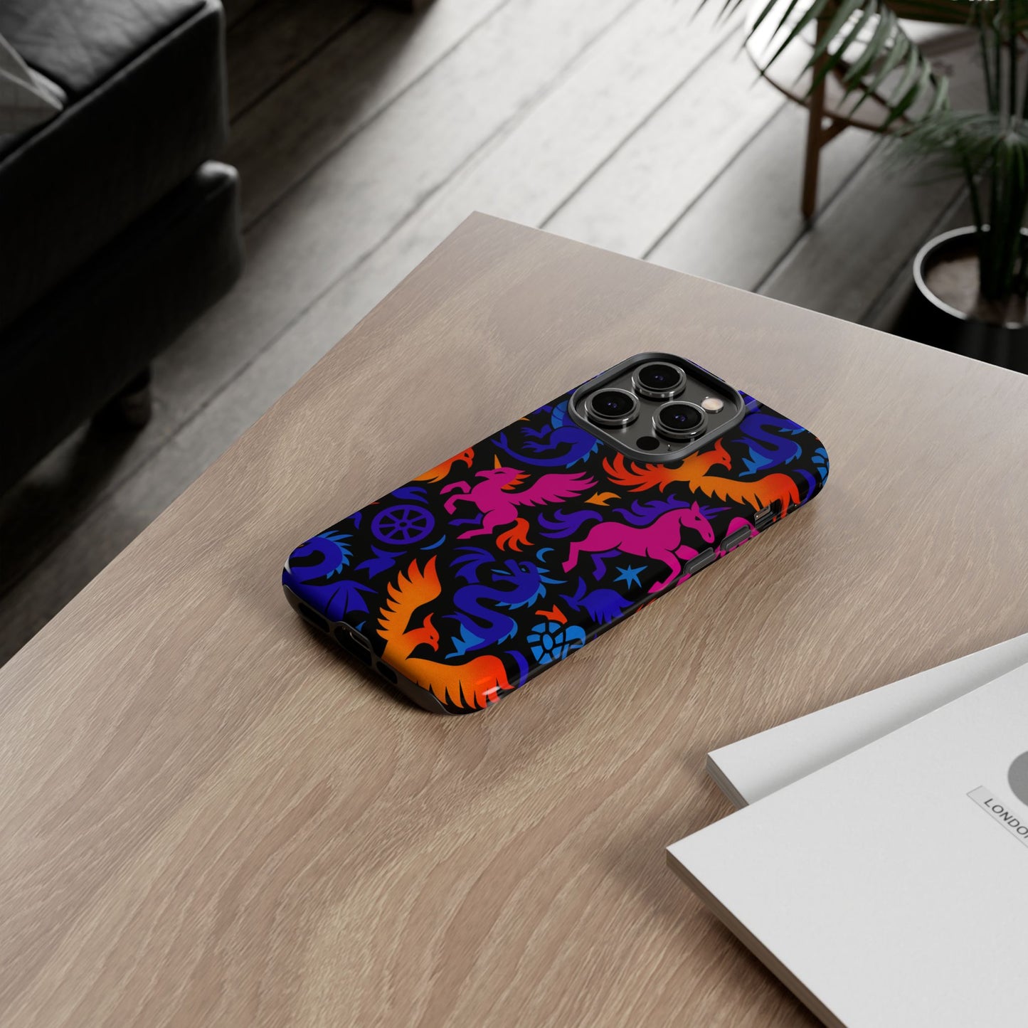 vibrant 3d fantasy design protective phone case for stylish protection compatible with iphone 13, 14, 15 & 16 – all models including pro, pro max & plus