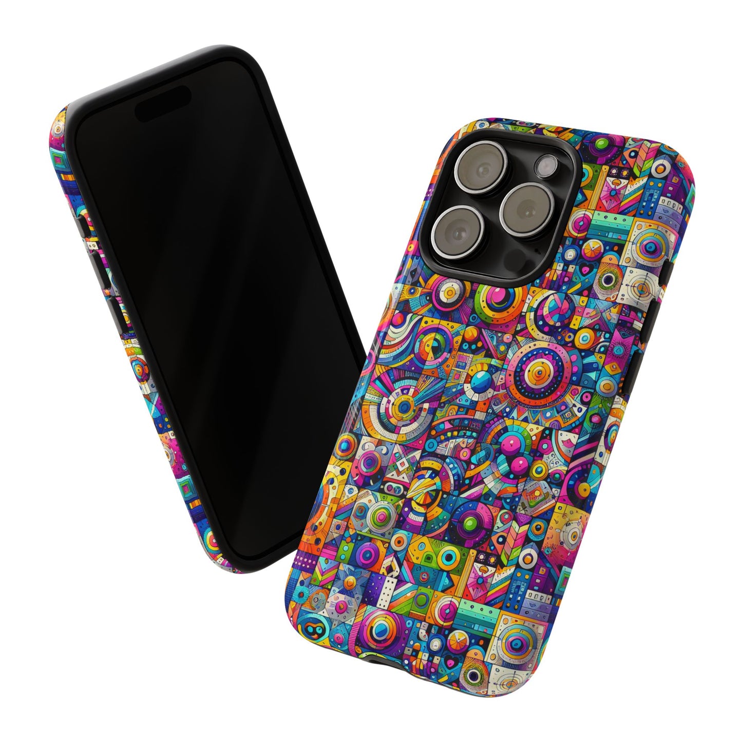 pattern image 3 vibrant shockproof phone case for anime and comic fans - stylish protection and colourful art finish – compatible with iphone 13, 14, 15 & 16 – all models including pro, pro max & plus