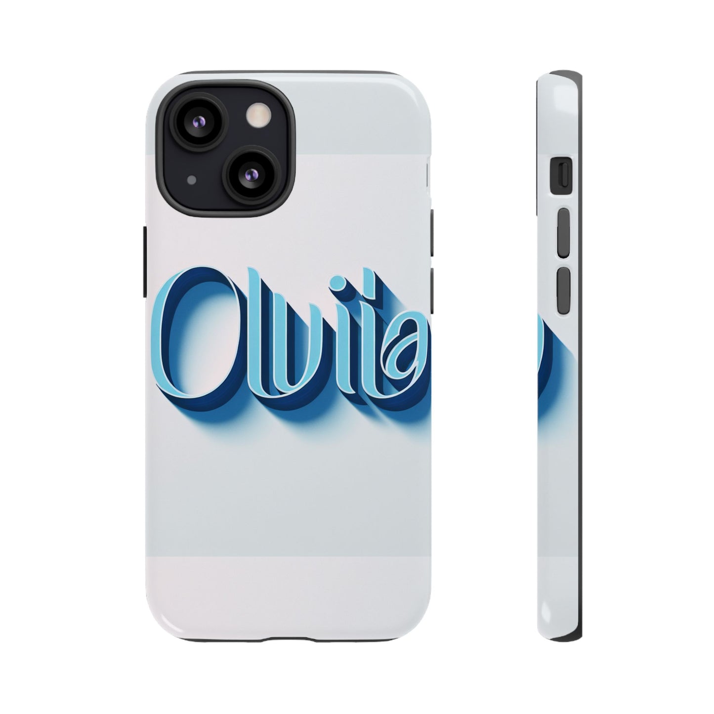 olivia blue anime comic style 3d wrap shockproof phone case for women and girls durable uv protected silicone cover with glossy or matte finish