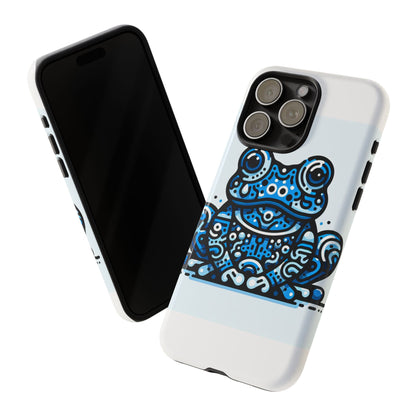 Vibrant 3D Blue Animal Print Protective Phone Case for Bold Individuals – Stylish Protection Compatible with iPhone 13, 14, 15 & 16 – All Models Including Pro, Pro Max & Plus