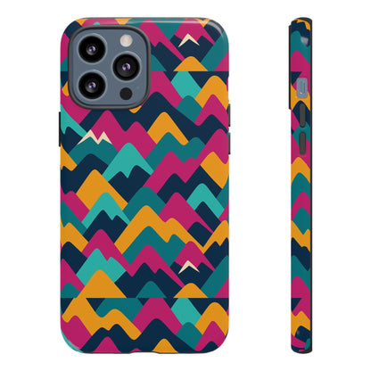 Vibrant 3D Geometric Protective Phone Case for Unisex, Stylish Smartphone Accessory with Playful Design, Compatible with iPhone 13, 14, 15 & 16 – all models including Pro, Pro Max & Plus