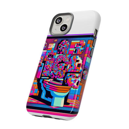 Toilet Head Big Brain 3D Wrap Protective Phone Case for Anime Lovers, Durable TPU Silicone, UV Protected, Stylish Gift for Birthdays and Holidays