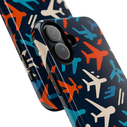 Vibrant Aviation Themed Protective Phone Case with 3D Wrap Design – Unique Style and Durable Protection – Compatible with iPhone 13, 14, 15 & 16 – All Models Including Pro, Pro Max & Plus