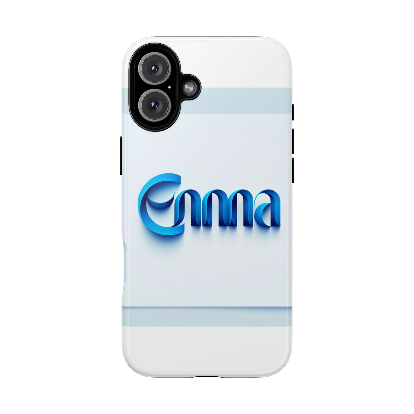 sleek 3d wrap protective phone case in blue glossy design for stylish protection compatible with iphone 13, 14, 15 & 16 – all models including pro, pro max & plus
