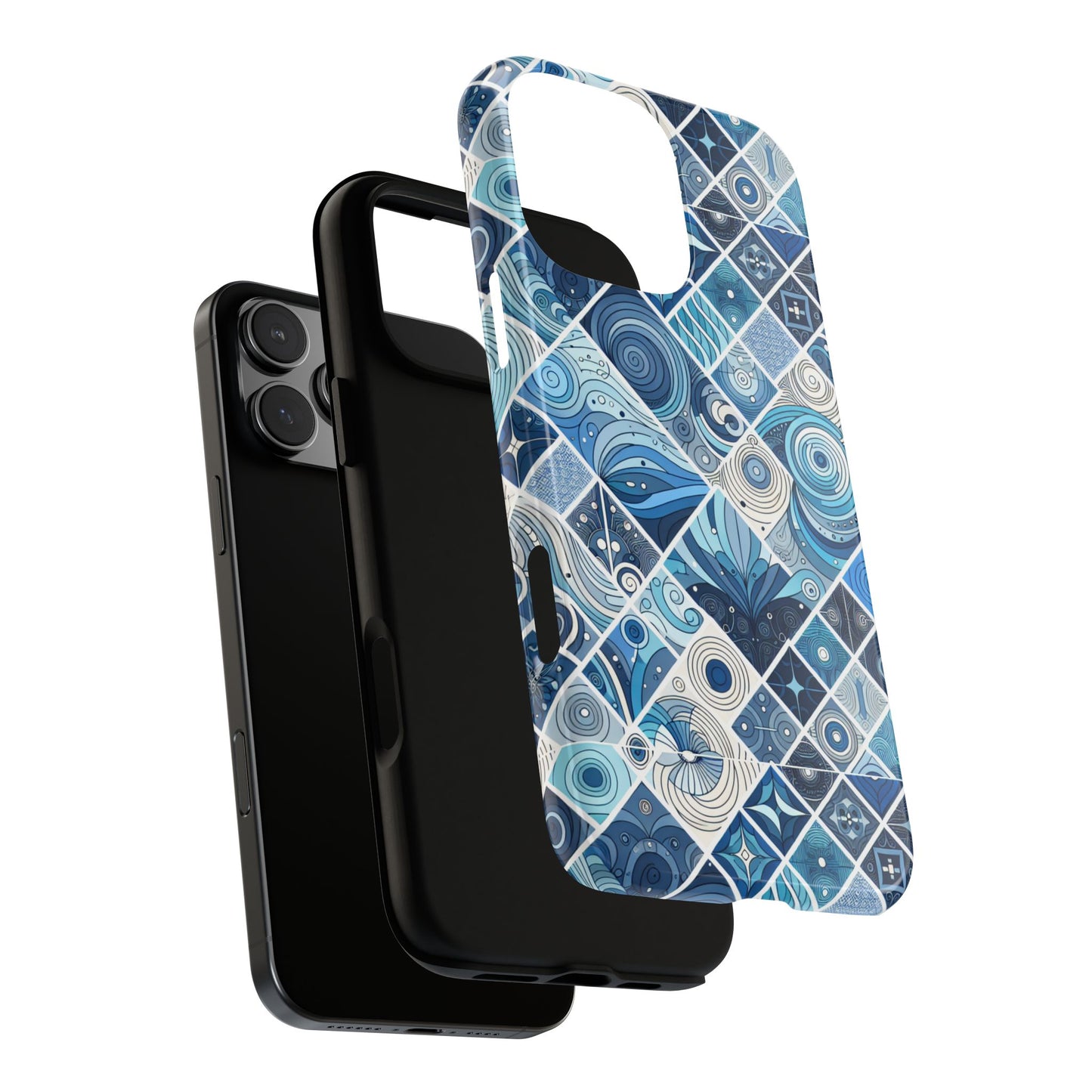 1 pattern image 1 vibrant shockproof phone case for anime and comic fans, retro art style, durable & uv protected, compatible with iphone 13-16 pro max plus