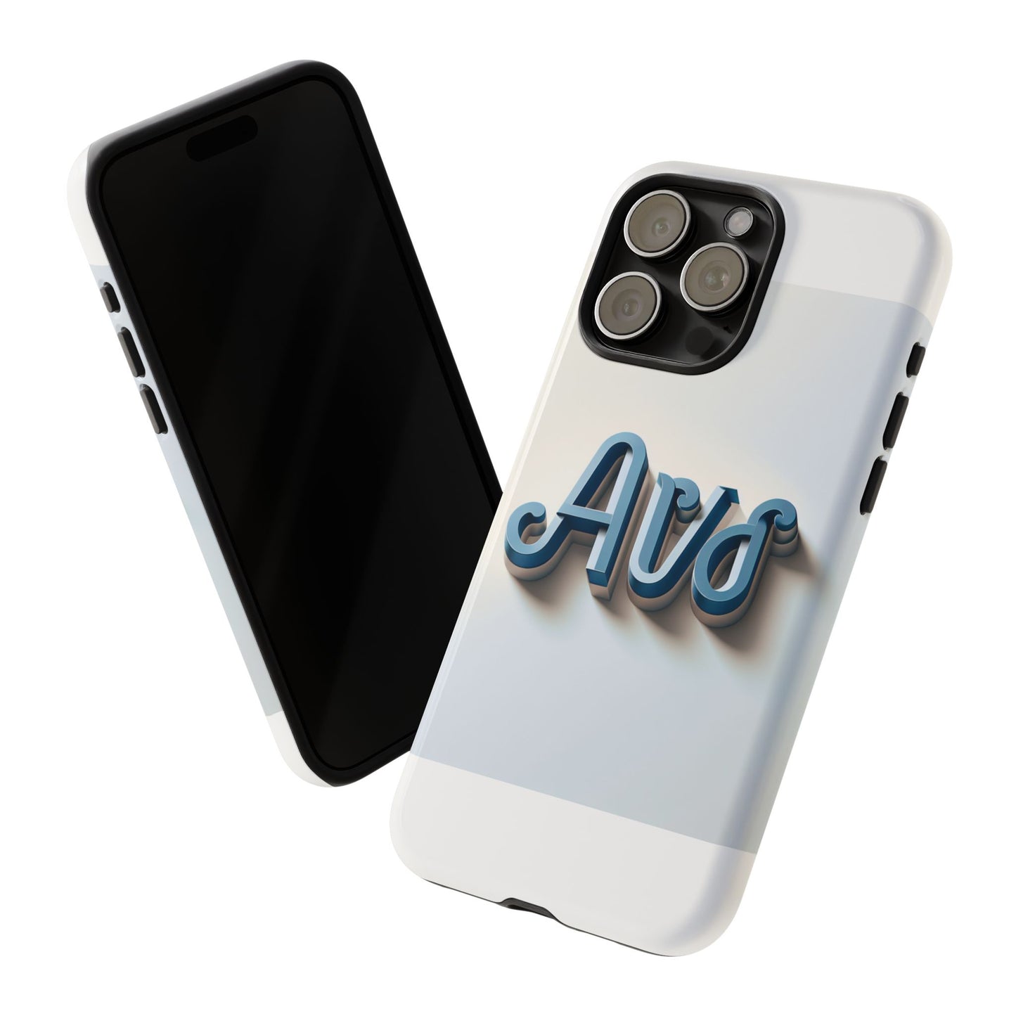 vibrant 3d wrap protective phone case in retro blue design – trendy accessory for fashion-forward users compatible with iphone 13, 14, 15 & 16 – all models including pro, pro max & plus