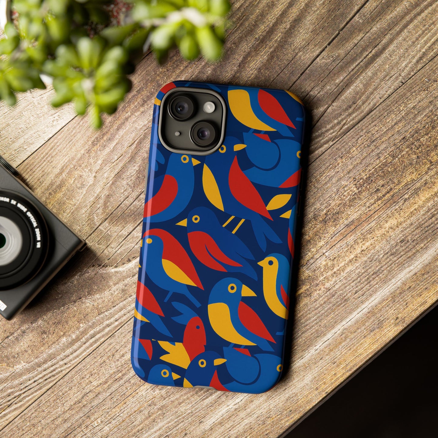 vibrant 3d wrap protective phone case with colourful bird design stylish accessory for men and women compatible with iphone 13, 14, 15 & 16 – all models including pro, pro max & plus