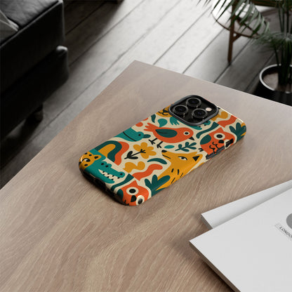 Vibrant Animal Print Protective Phone Case with 3D Wrap Design for Unique Style and Expression Compatible with iPhone 13, 14, 15 & 16 – all models including Pro, Pro Max & Plus