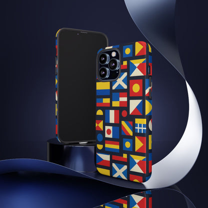 Multicolour Geometric Protective Phone Case for Smartphones, Stylish Protection and Unique Design, Compatible with iPhone 13, 14, 15 & 16 – all models including Pro, Pro Max & Plus