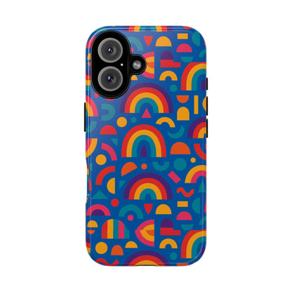 Rainbow 3D Wrap Protective Phone Case Stylish Accessory for Adults and Teens Compatible with iPhone 13, 14, 15 & 16 – All Models Including Pro, Pro Max & Plus