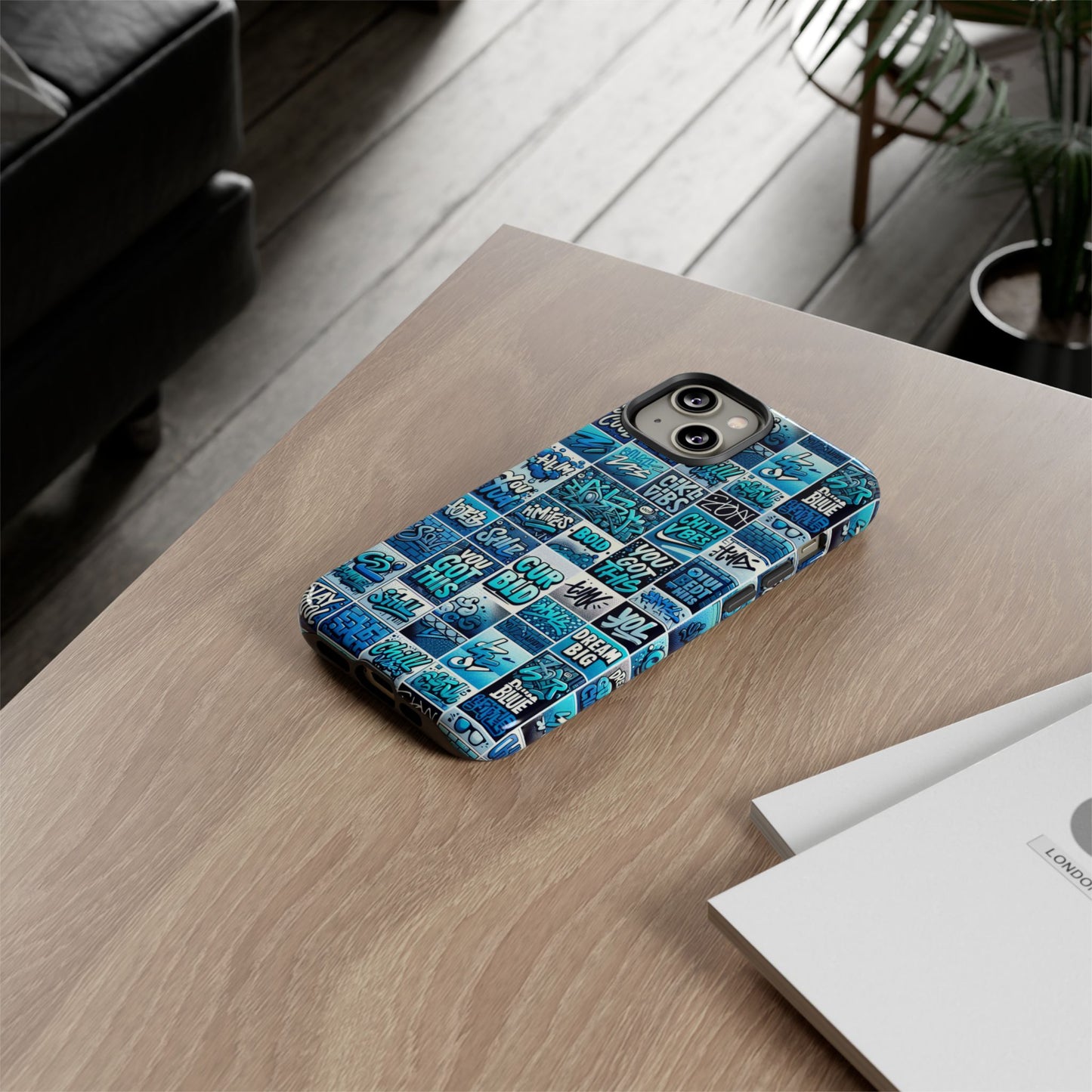 vibrant blue 3d wrap protective phone case featuring retro alphabet design for stylish smartphone protection compatible with iphone 13, 14, 15 & 16 – all models including pro, pro max & plus