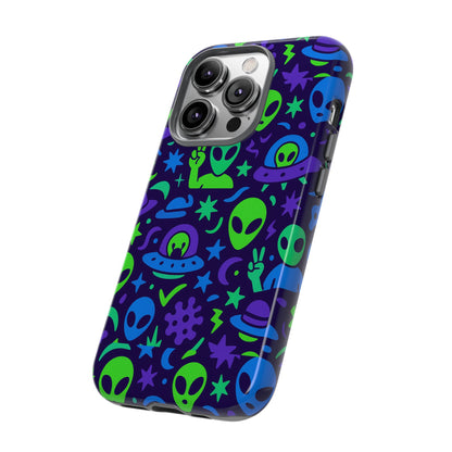 Multicolour Alien 3D Wrap Protective Phone Case, Playful Anime Design for Unisex Self-Expression, Stylish Protection, Compatible with iPhone 13, 14, 15 & 16 – all models including Pro, Pro Max & Plus
