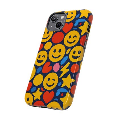 Multicolour 3D Emoji Phone Case for Stylish Protection – Fun and Playful Design for Kids and Young Adults Compatible with iPhone 13, 14, 15 & 16 – all models including Pro, Pro Max & Plus