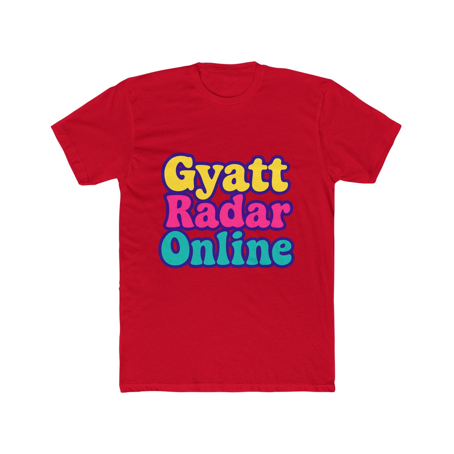 gyatt radar online alphabet multicolor unisex t-shirt – vibrant design for everyone, comfortable casual wear, unique gift idea