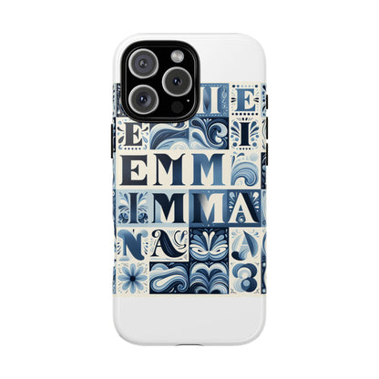 Vibrant 3D Alphabet Design Protective Phone Case in Blue for Stylish Smartphone Accessories Compatible with iPhone 13, 14, 15 & 16 – all models including Pro, Pro Max & Plus