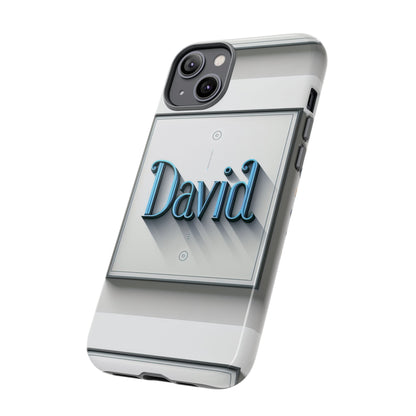 David Blue Anime Comic Style Shockproof Phone Case for Men Women Durable Protective Cover with 3D Wrap Design